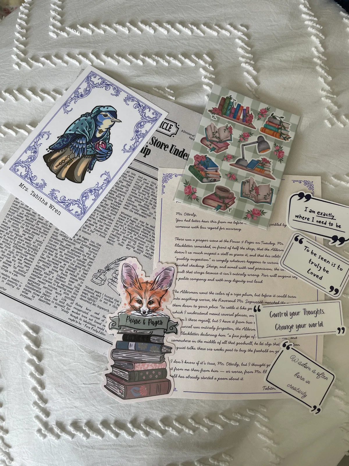 Fabled Fox & Quill Post