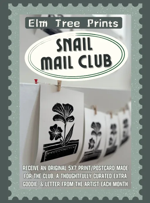 Elm Tree Prints Snail Mail Club